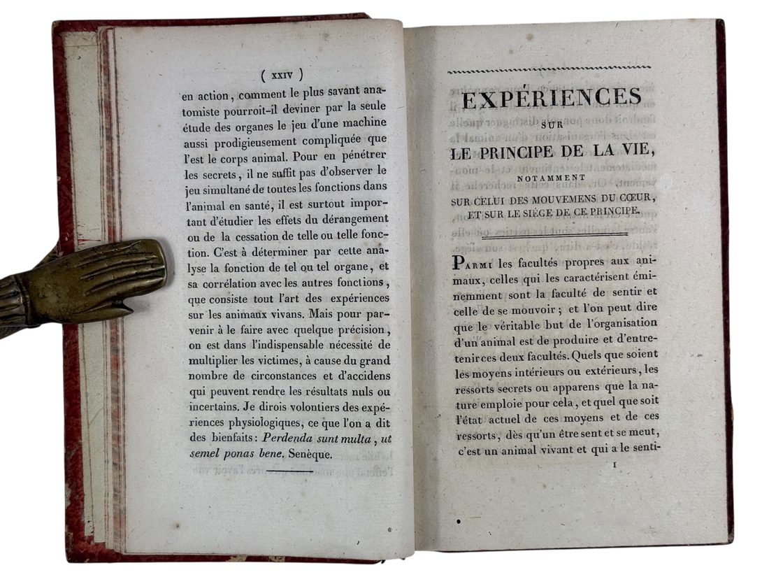 Experiences sur le principe de vie — 6
