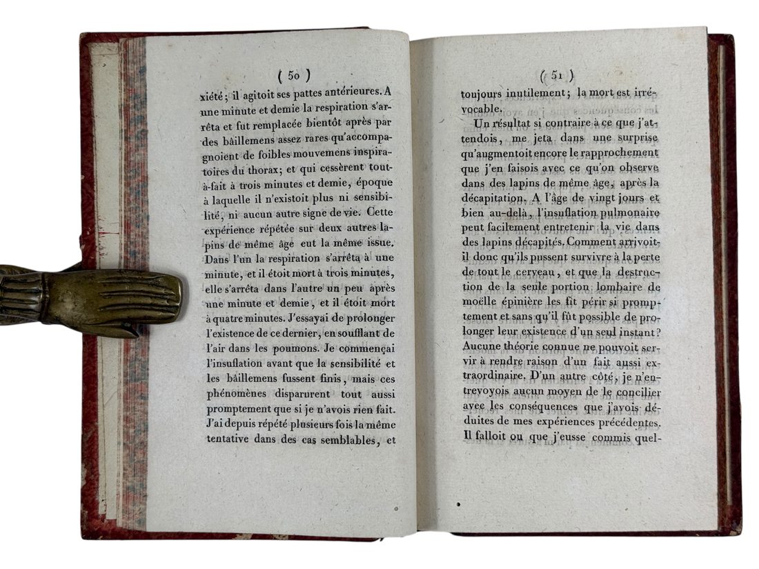 Experiences sur le principe de vie — 7