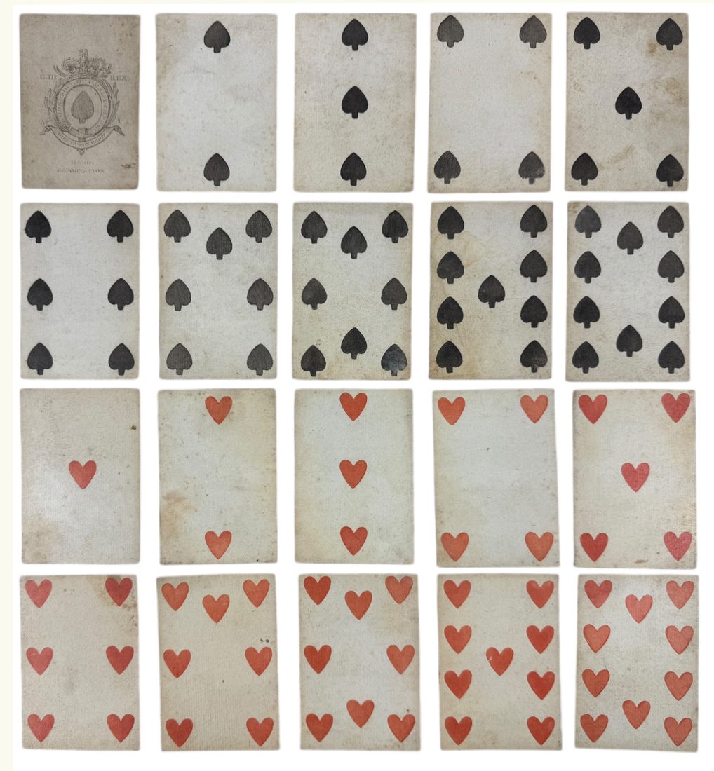 English Export Playing Cards, Ace Type A8 — 11