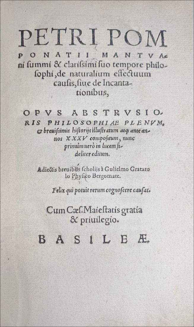 De naturalium effectuum causis, sive de Incantationibus — 1