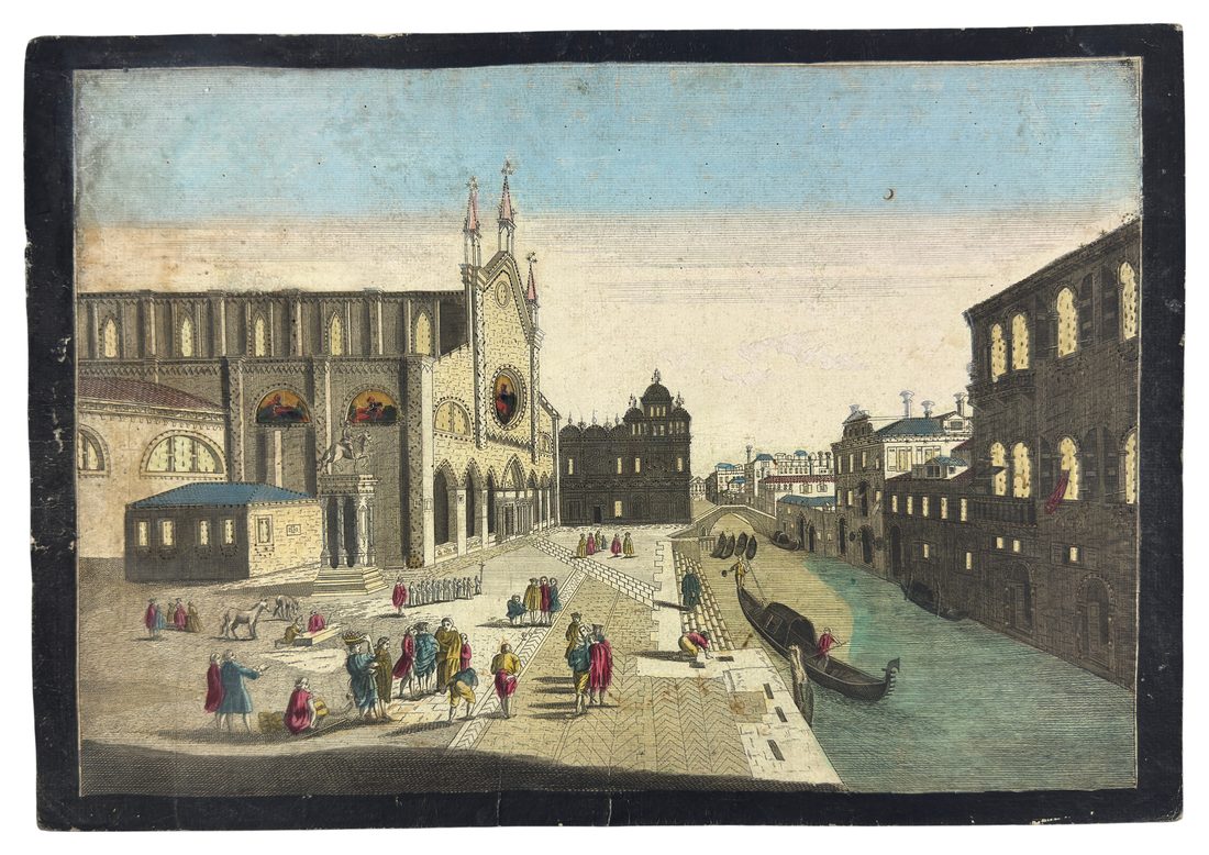 Vue d'optique: SS. Giovanni e Paolo, Venice