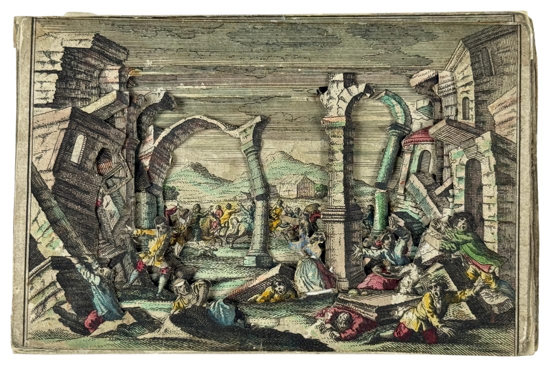 Perspectivische Vorstellung eines Erdbebens ("Perspective Representation of an Earthquake")