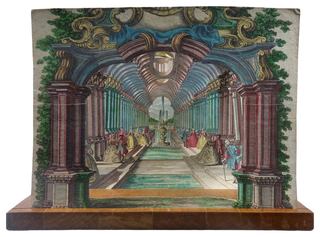 Praesentation eines schönen  Spaziergang mit einer Fontaine (“Presentation of a Beautiful Promenade with a  Fountain”)