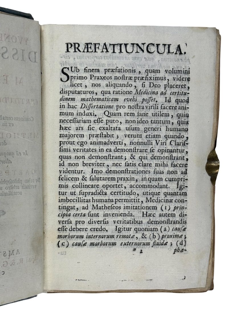 Dissertatio de Medicina ad Certitudinem Mathematicam evehenda — 4