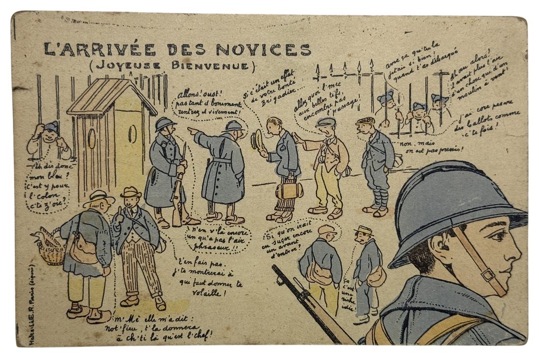 La Vie Gaie au Régiment: Complete Set of Ten Puzzle Postcards — 2