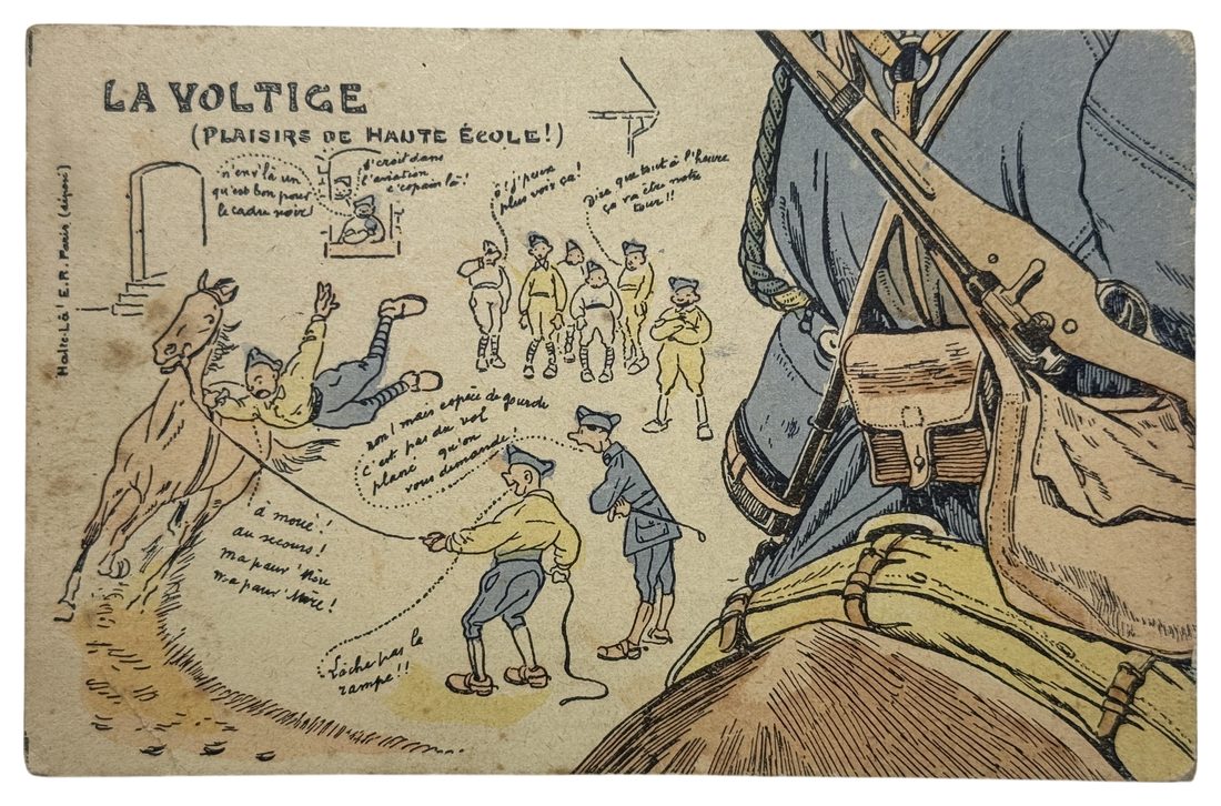 La Vie Gaie au Régiment: Complete Set of Ten Puzzle Postcards — 4