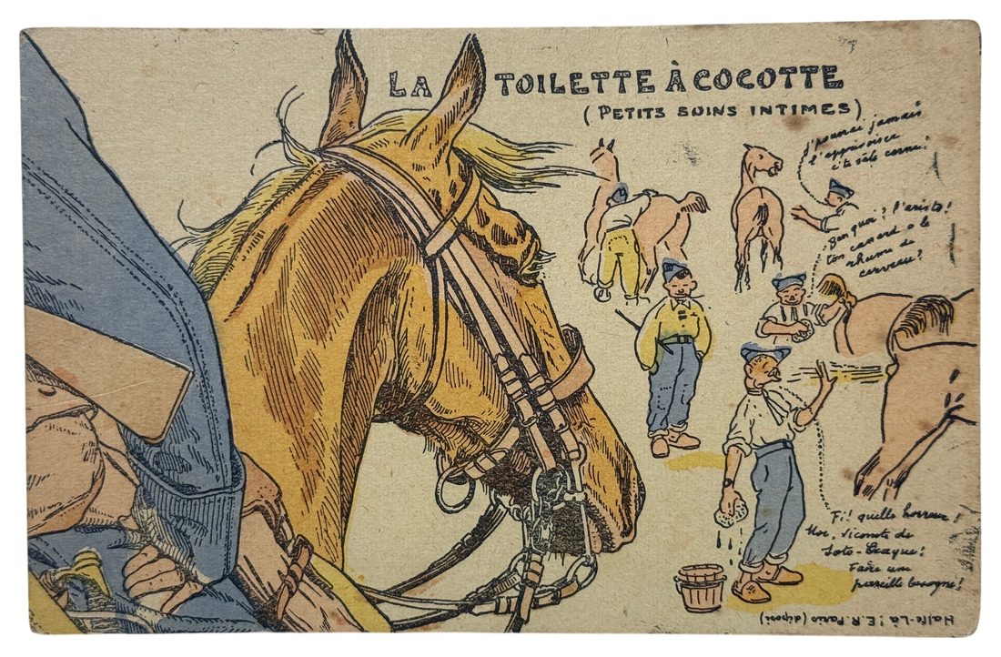 La Vie Gaie au Régiment: Complete Set of Ten Puzzle Postcards — 5