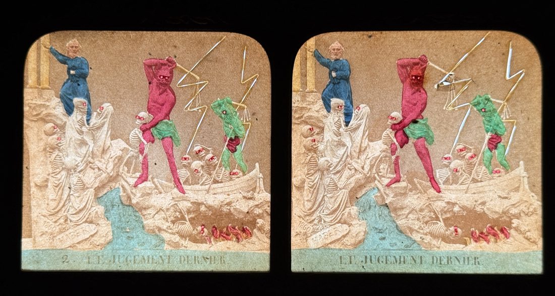 Diableries: Seven French Tissue Stereoviews with a Brewster Stereoscope — 8