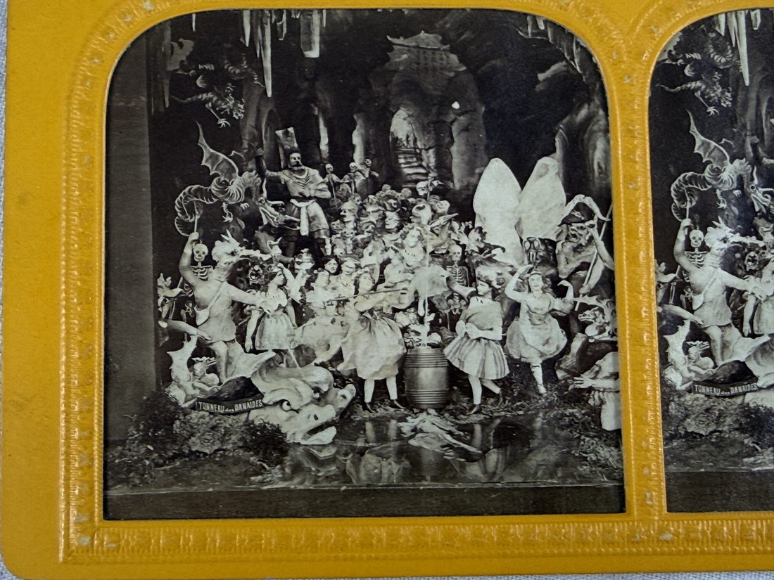 Diableries: Seven French Tissue Stereoviews with a Brewster Stereoscope — 12
