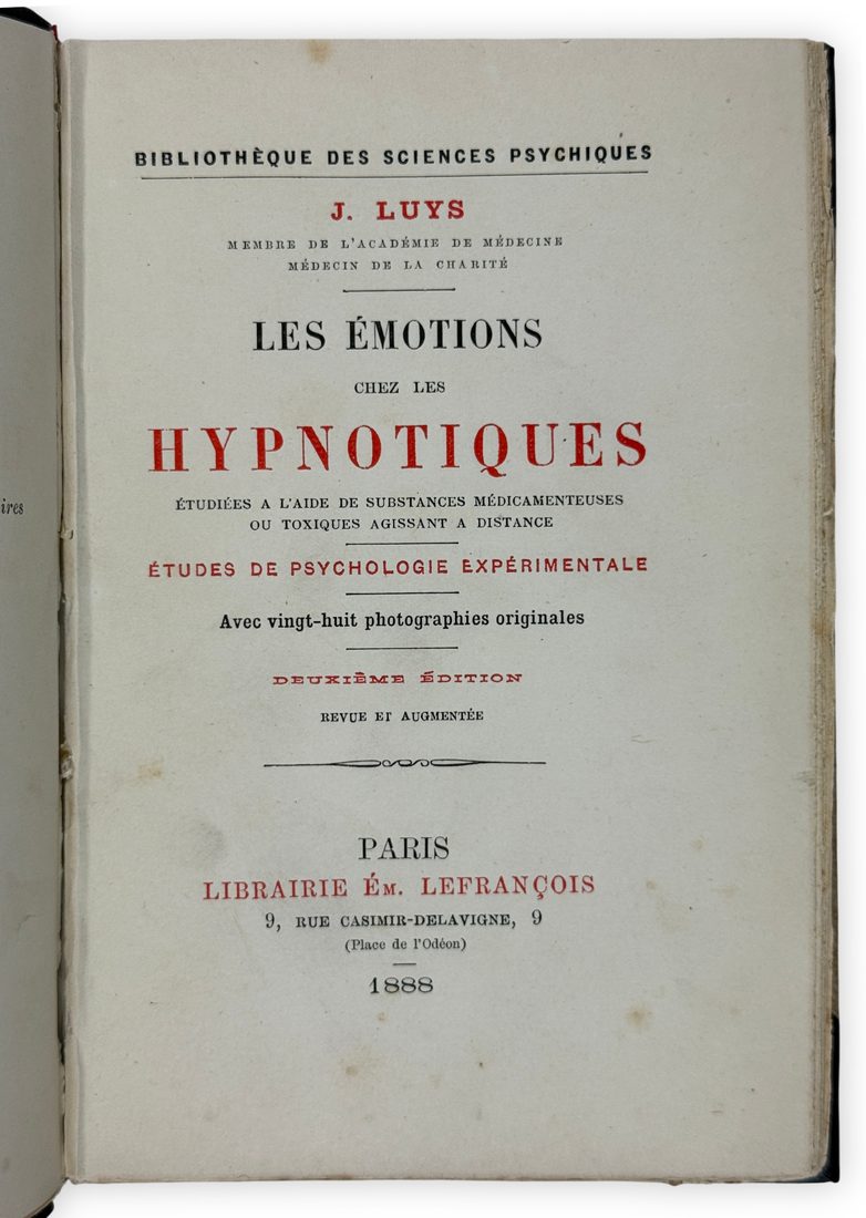 Les Émotions chez les hypnotiques — 1
