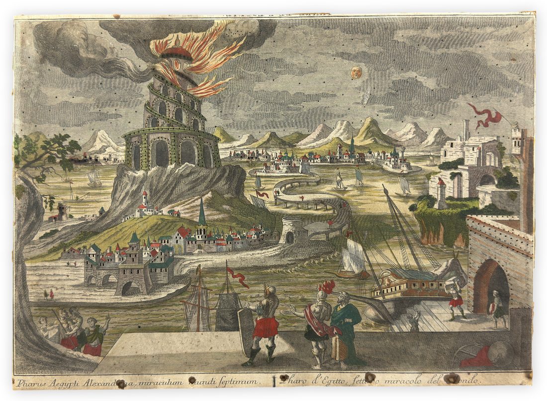 The Pharos of Alexandria: a Day-and-Night Optical View