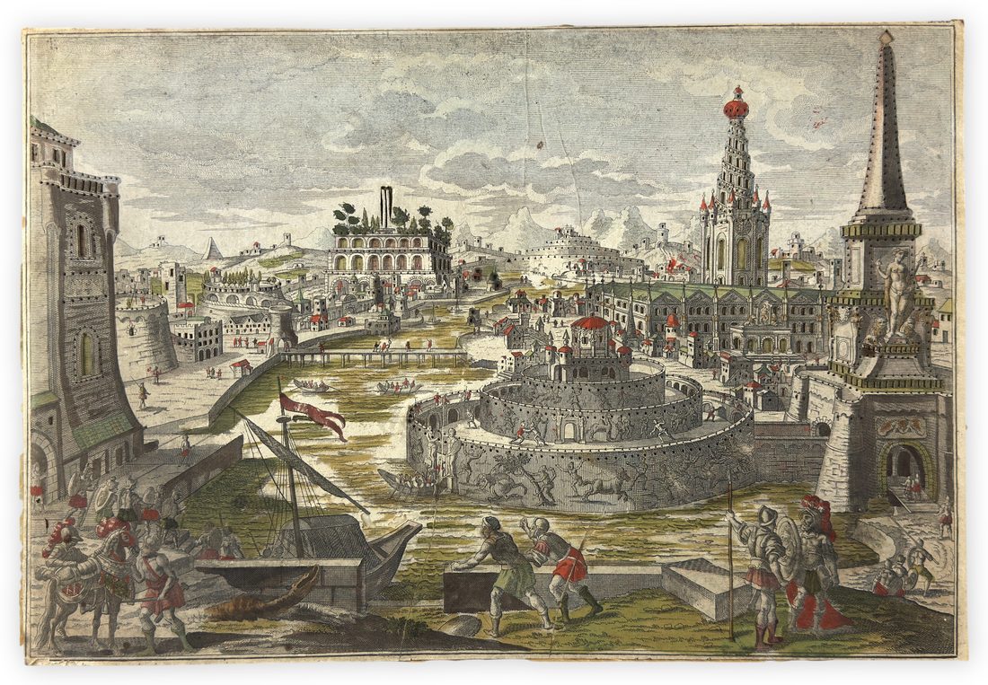 The Walls of Babylon: a Day-and-Night Optical View