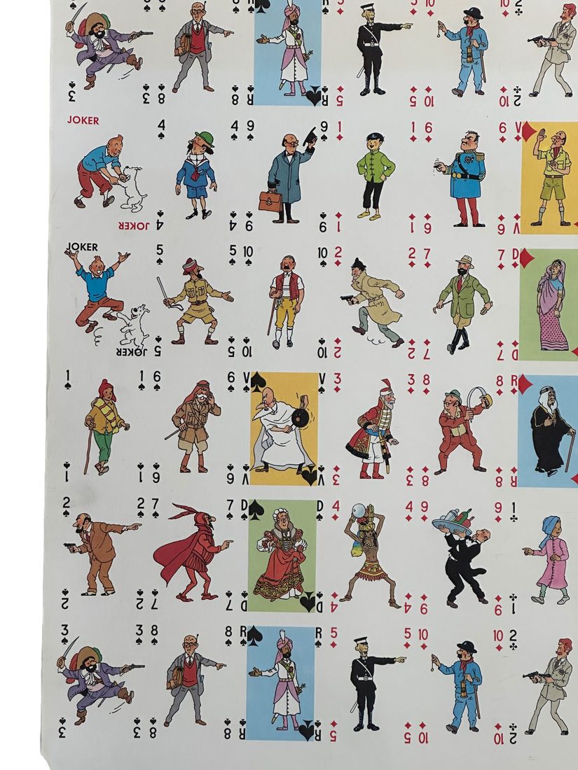 Planche Tintin avec deux jeux de cartes à découper — 5